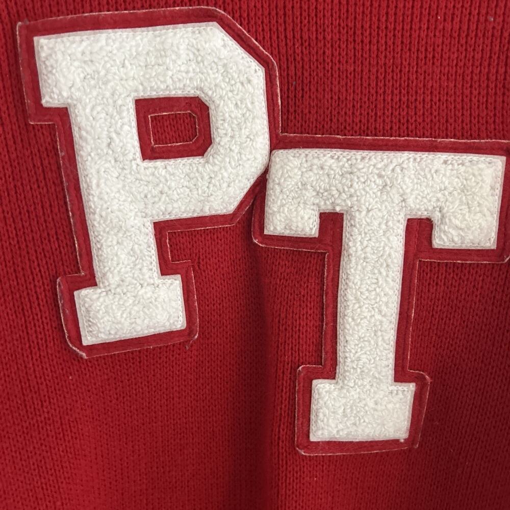 Vintage East-Tenn Award Sweater Womens M 35 RED V Neck‎ Varsity Letterman PT - Picture 2 of 5